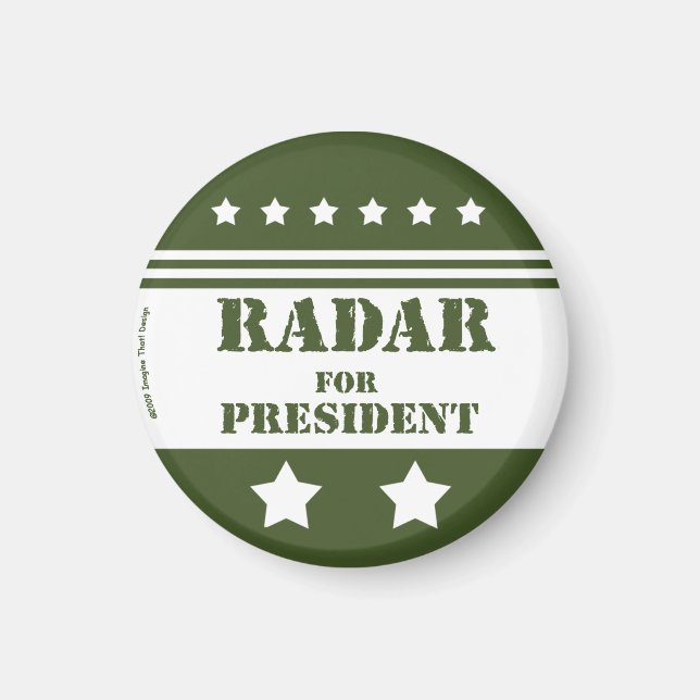 Imán Por el Presidente Radar (Frente)