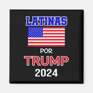 Imán Por el regalo de Trump 2024 - Latinas Por Trump