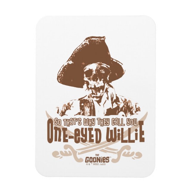 Imán "Por eso te llaman Willie tuerto" (Vertical)