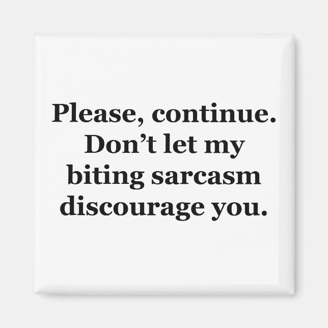 Imán Por Favor, Continúe. (Frente)