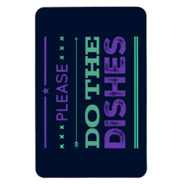 Imán Por favor, haga recetas recordatorio de color mora