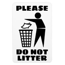 Imán Por favor, no ensuciar blanco y negro personalizad