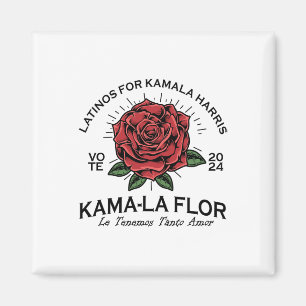 Imán Por Kamala Harris 2024 Vota Kama-la Flor Le Temeno