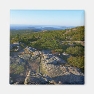 Imán Por la mañana sobre la montaña Cadillac en Acadia