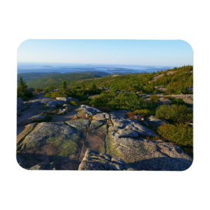 Imán Por la mañana sobre la montaña Cadillac en Acadia
