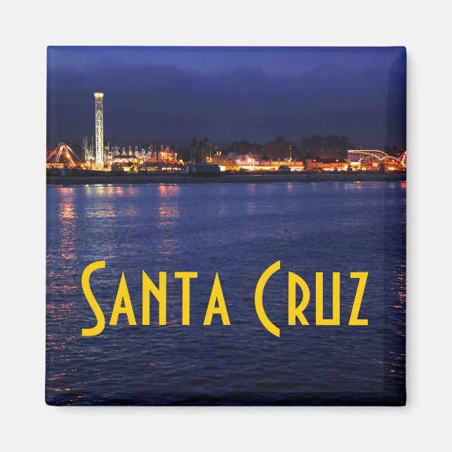 Imán Por la noche en el paseo marítimo de Santa Cruz (Frente)