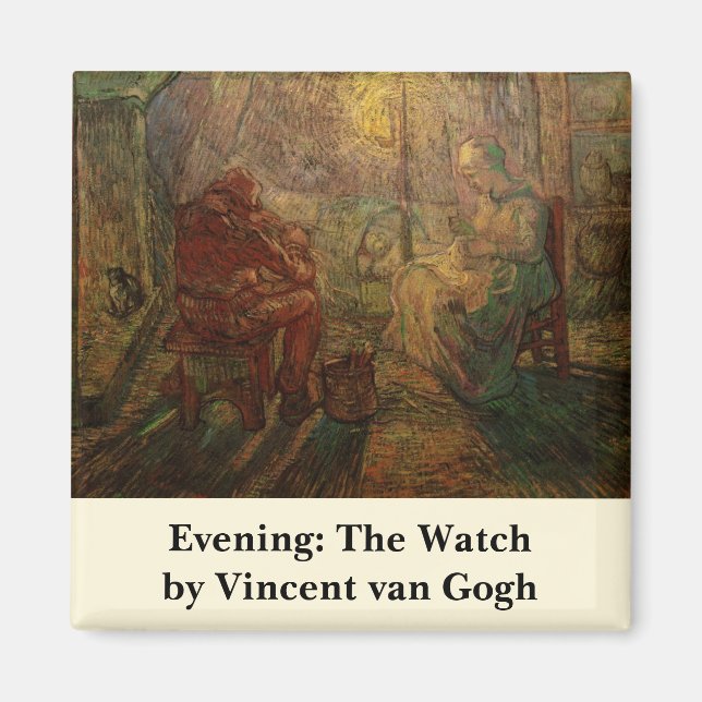 Imán Por la noche - The Watch by Vincent van Gogh (Frente)