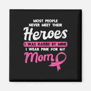 Imán Por My Heroe Pink For Mom Mama Brez Cancer Awarene