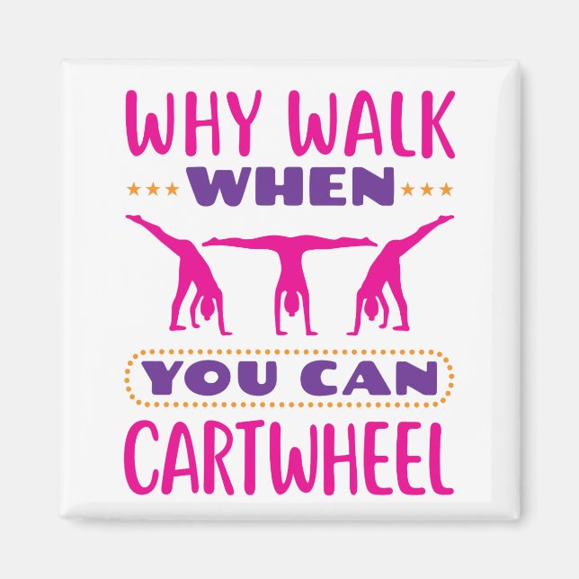 Imán ¿Por qué caminar cuando se puede montar el volante (Frente)