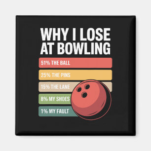 Imán Por Qué Perdí En Las Excusas De Bowling Funny Bowl
