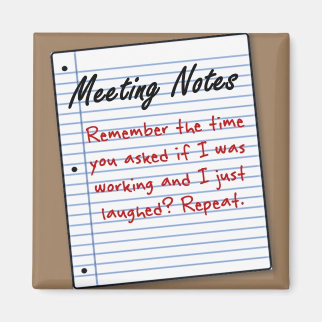 Imán Por supuesto que estoy trabajando (Frente)