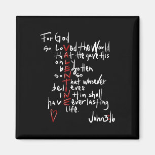 Imán Por Tanto Amó Dios Al Mundo Jesús Es Mi San Valent