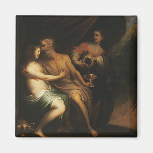 Imán Porción y sus hijas (aceite en lona) 3