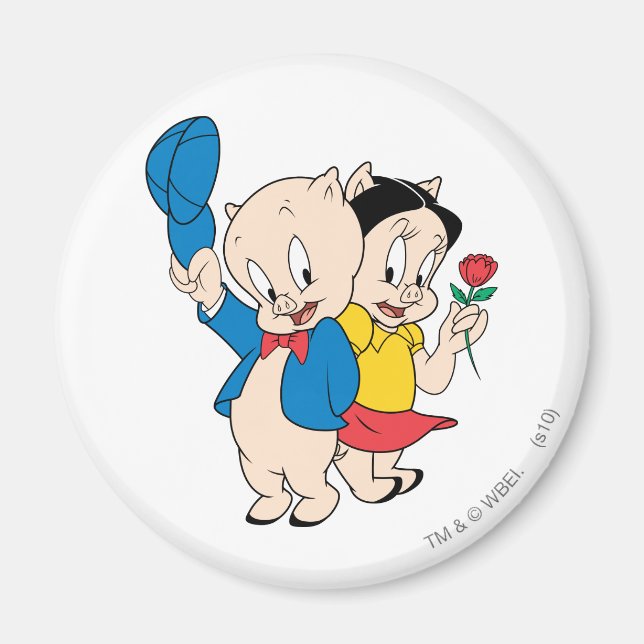 Imán Porky Pig and Petunia (Frente)