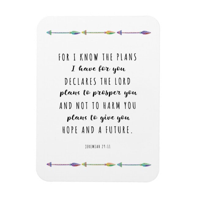 Imán Porque sé que tengo planes para ti Magnet (Vertical)