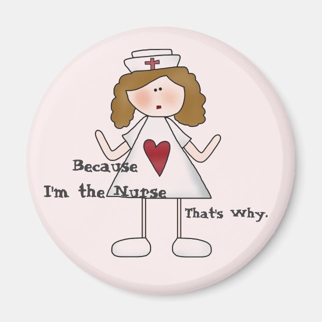 Imán Porque soy la enfermera por eso (Frente)