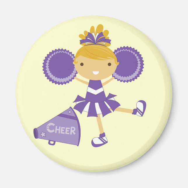 Imán Porrista de Morado (Frente)