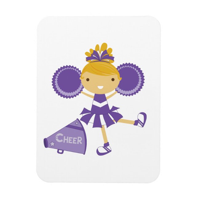 Imán Porrista de Morado (Vertical)