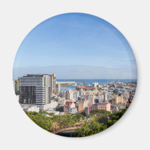 Imán Port Louis Skyline, capital de Mauricio, por da