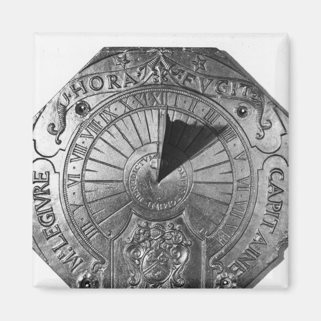 Imán Portable Sundial, del Castillo de Sierk 1756 (Frente)