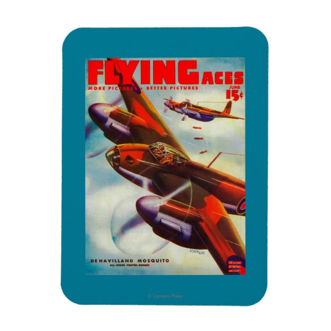 Imán Portada 5 de la revista Flying Aces (Vertical)