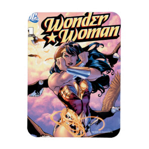 Imán Portada de historieta de mujer maravilla #1
