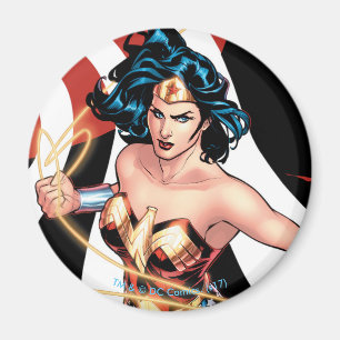 Imán Portada de historieta de mujer maravilla #12