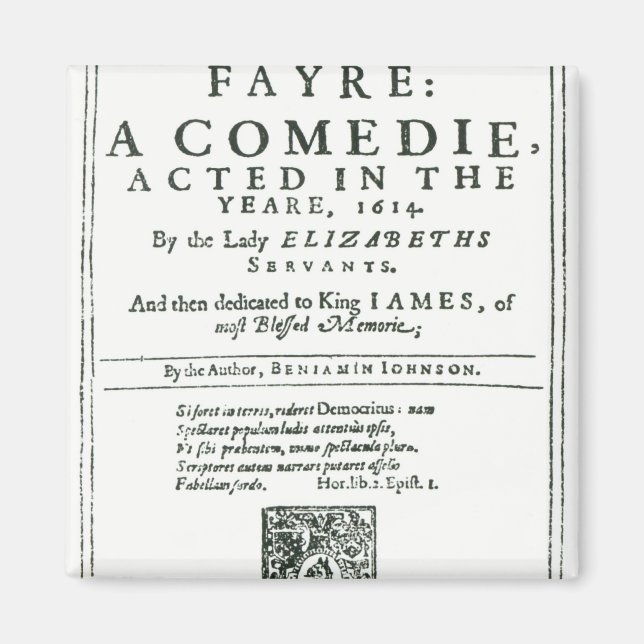 Imán Portada de la 'Feria del Bartholomew' (Frente)
