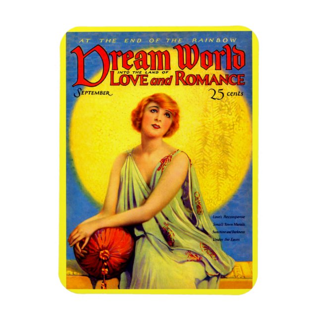 Imán Portada de la revista Dream World de los años 20 (Vertical)
