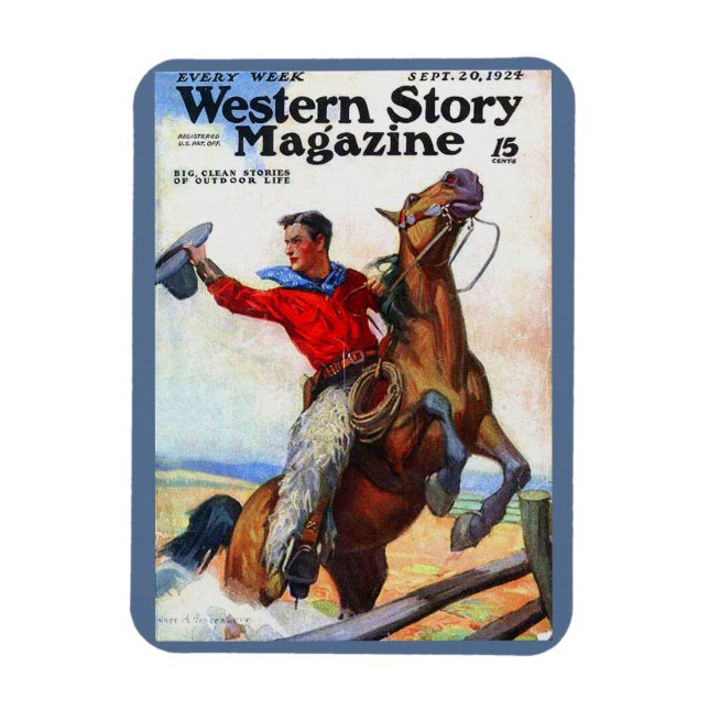 Imán Portada de la revista Western Story de 1924 (Vertical)