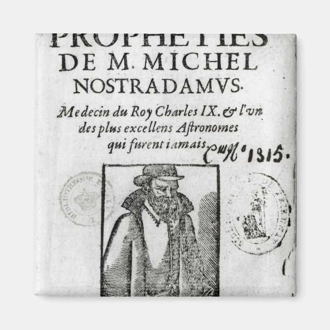 Imán Portada de 'Les Propheties de M. Michel (Frente)