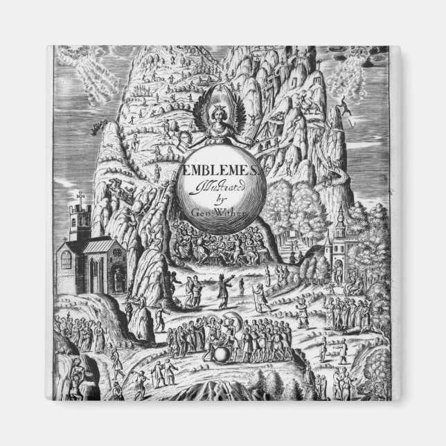 Imán Portada de los "Emblemas" de George Wither, 1635 (Frente)