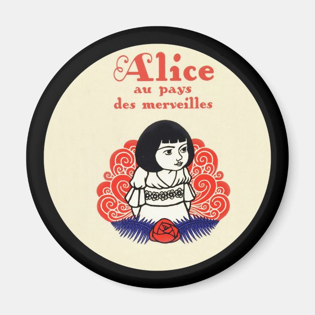 Imán Portada del libro de la Alicia Francesa (Frente)