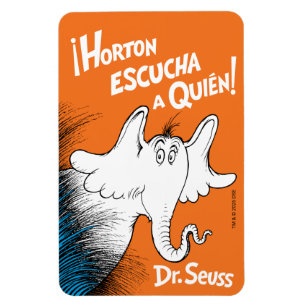 Imán Portada del libro en español de Horton Escucha A Q