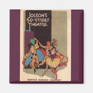 Imán Portada del proyecto de ley de teatro de Al Jolson