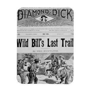 Imán Portada del "rastro pasado de Bill salvaje", un