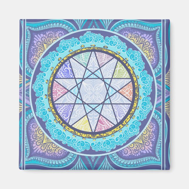 Imán Portal de geometría celeste (Frente)