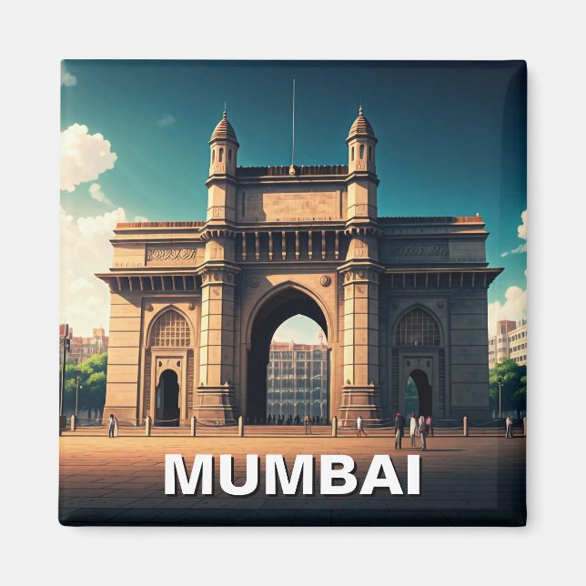 Imán Portal de viajes de Bombay de India (Frente)