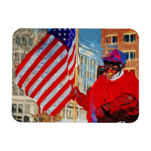 Imán Portero de bandera en caballo