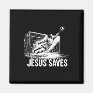 Imán Portero de fútbol Jesús salva cristiano