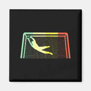 Imán Portero de fútbol vintage para niños y niñas camis