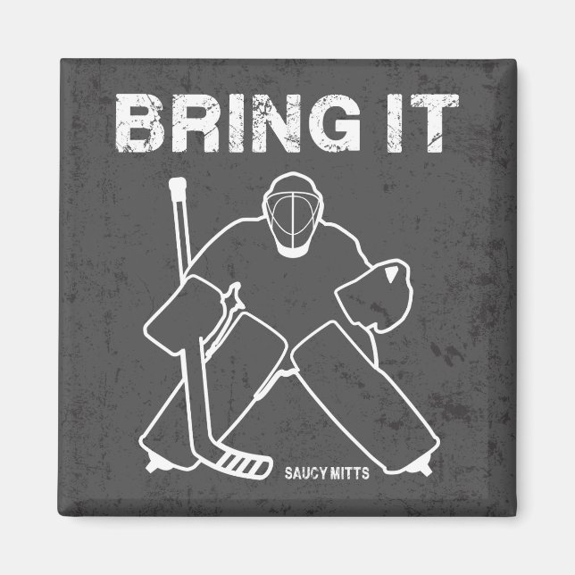 Imán Portero de Hockey Bring It (Frente)