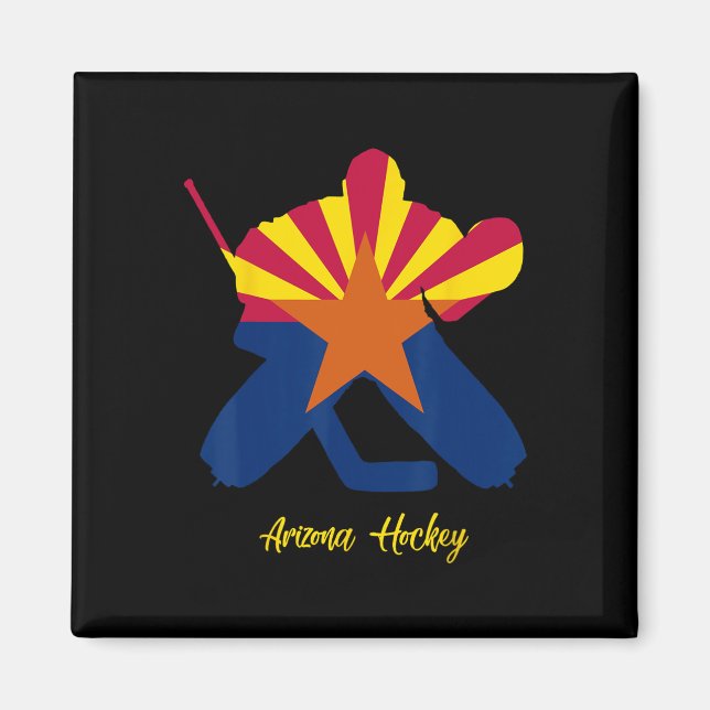 Imán Portero de hockey de Arizona (Frente)
