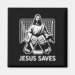 Imán Portero de Hockey Jesús Salva Cristiano Hoc