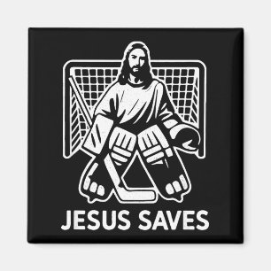 Imán Portero de Hockey Jesús Salva Cristiano Hoc