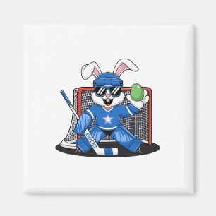 Imán Portero de hockey sobre hielo del conejo de Pascua