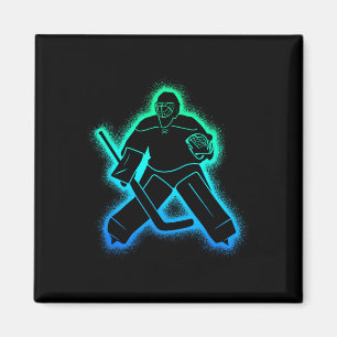 Imán Portero de hockey sobre hielo hombres niños
