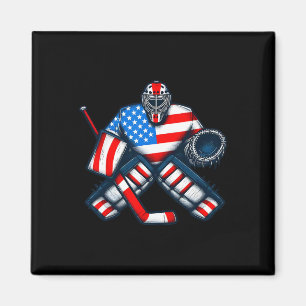 Imán Portero de hockey sobre hielo jugador bandera de E