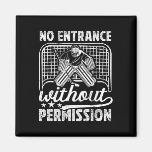 Imán Portero de hockey sobre hielo sin entrada Portero