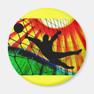 Imán Portero del fútbol del resplandor solar y de la